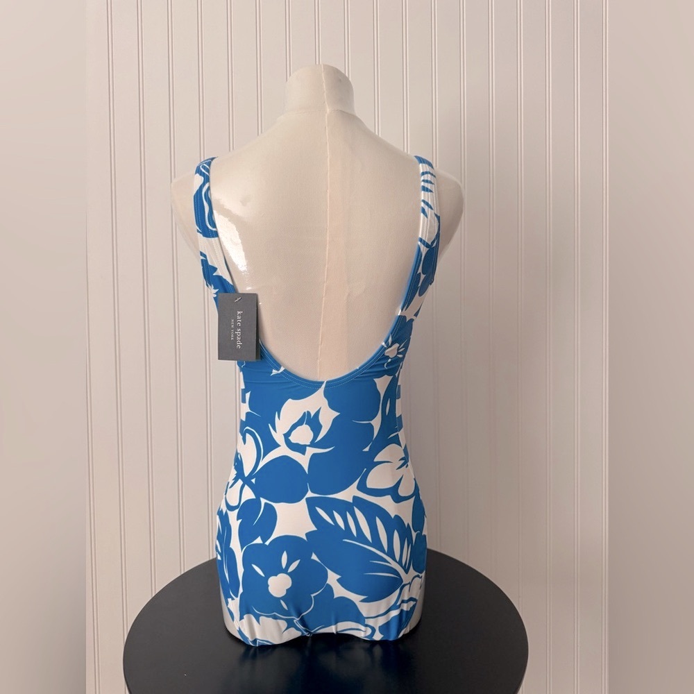 Kate Spade Floral Print One Piece Bathing Suit Size M NWTo - Picture 3 of 7